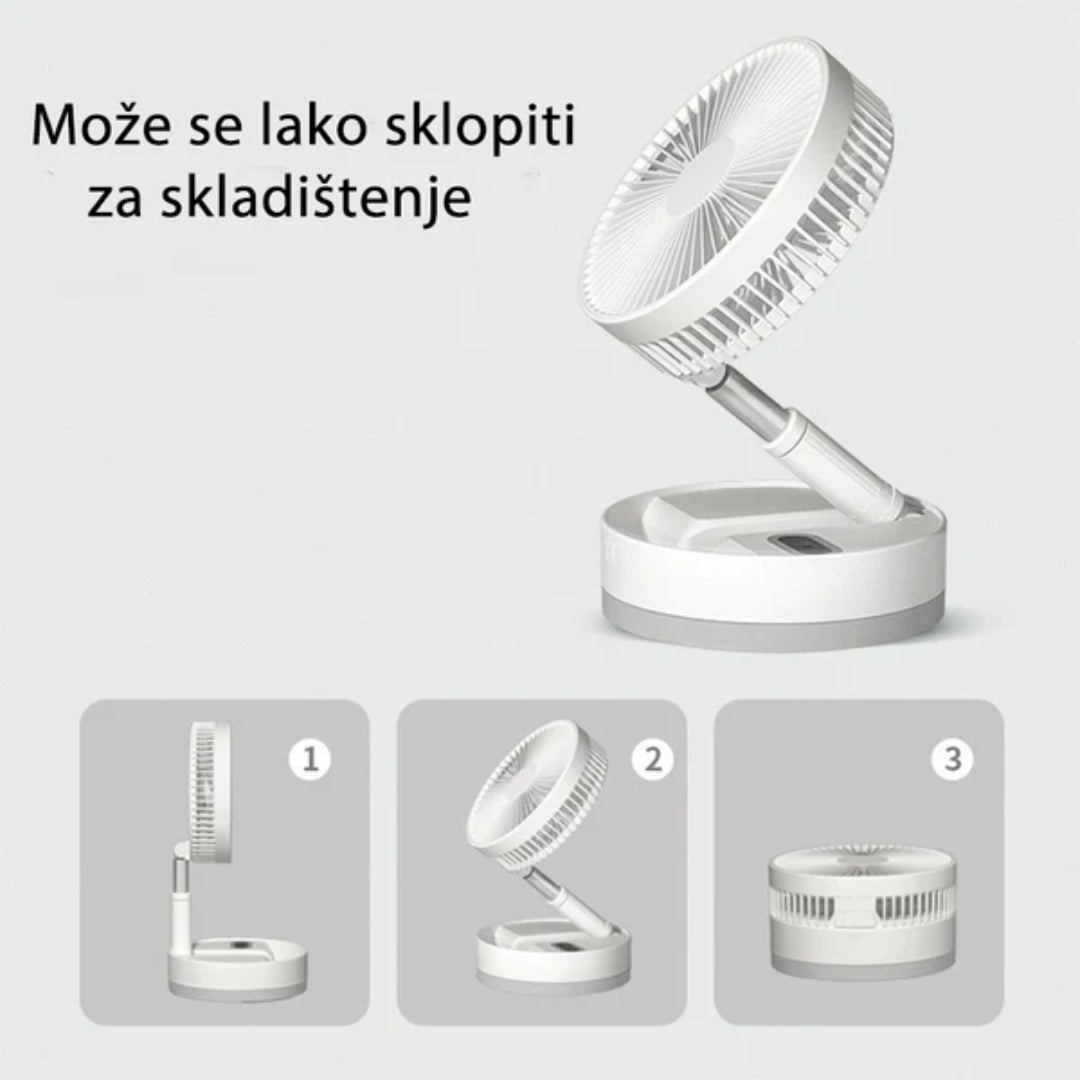 Bežični Preklopni Ventilator sa Punjačem