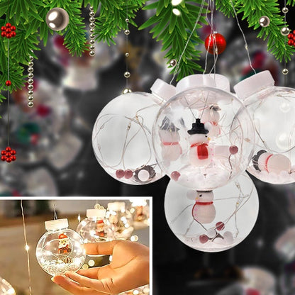 Magična LED Zavesa sa Novogodišnjim Kuglicama | XMASBALL